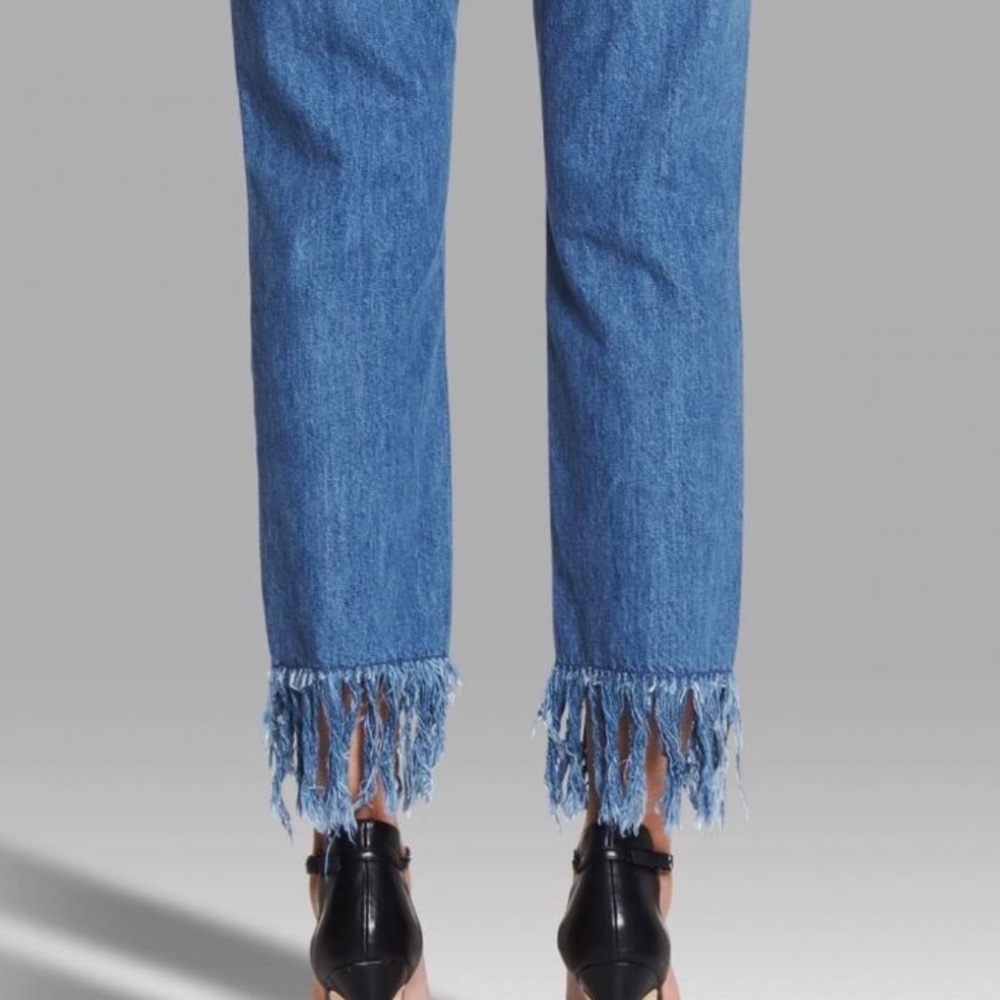 27 / 3X1 WM3 Crop Fringe Jeans - Picture 7 of 8